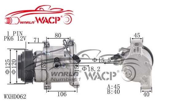 Компрессор кондиционера 388005FAT112M6 для Honda Civic WXHD062