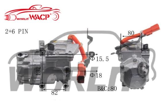 OEM 042200082084 0422000621 Электрический автомобильный AC компрессор для Toyota Prius Для Lexus CT200H 1.8 WXHB004