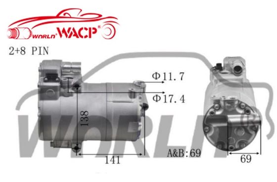 64526998210 Электромобиль AC компрессор для BMW 2/3/5/7/I3/I8 Mini Countryman WXHB019A
